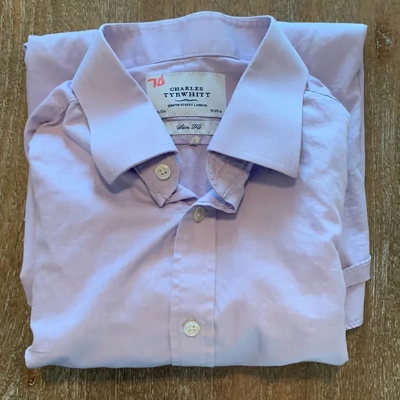 slim fit dress slacks Charles Tyrwhitt Dress Shirt Non Iron Extra Slim Fit Pink Men's 16.5/3 – EH  Treasures main image 1
